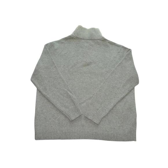 Lands' End Men's XXL Gray Button-Up Sweater - Picture 2 of 3